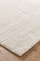 Mila Modern Lines Cream Rug