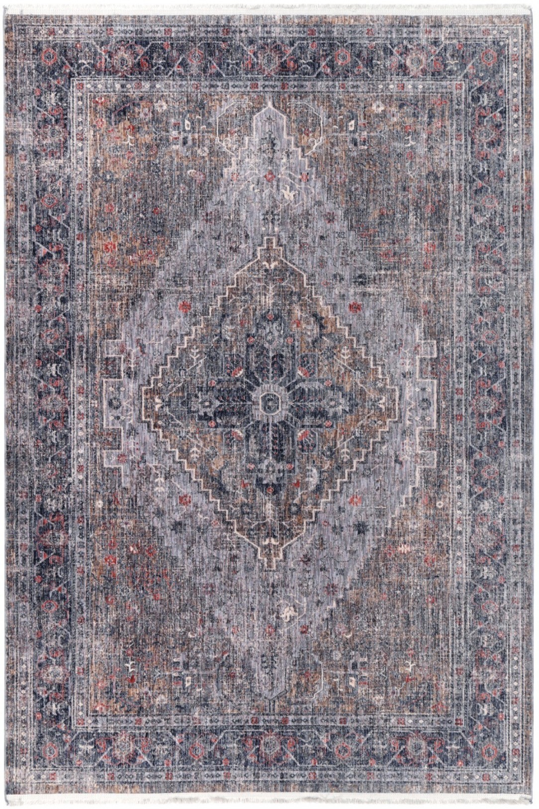 Slate Distressed Tradition Alhambra Rug