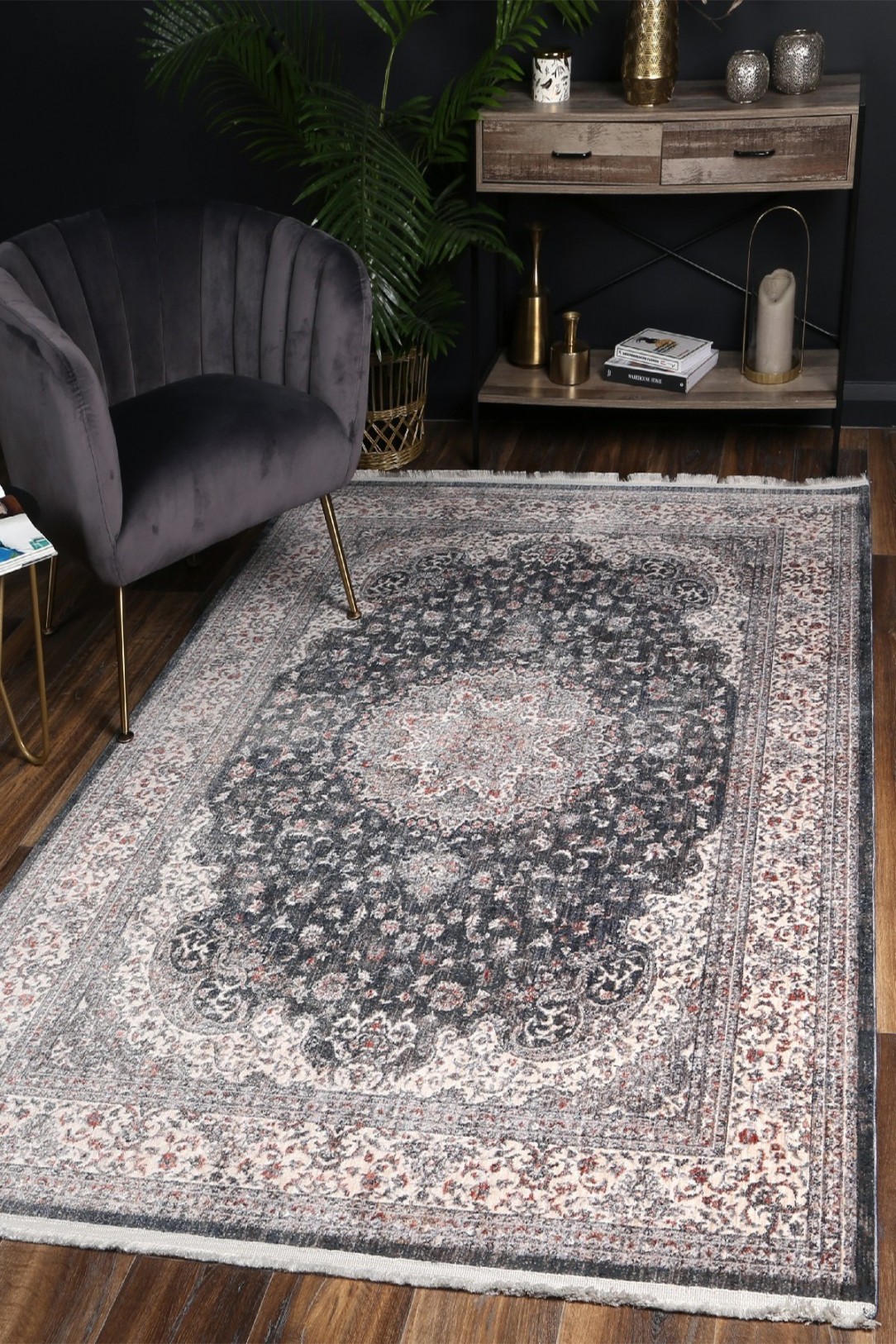 Alhambra Slate Medallion Symphony Rug