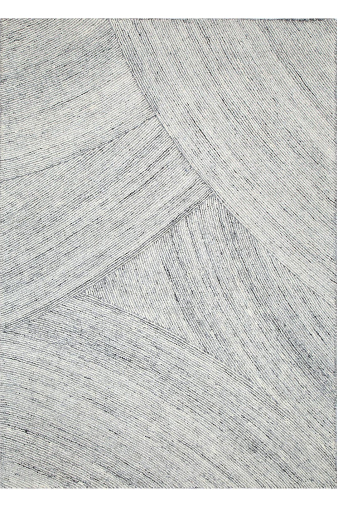 Aria Grey Wool Handcrafted Rug