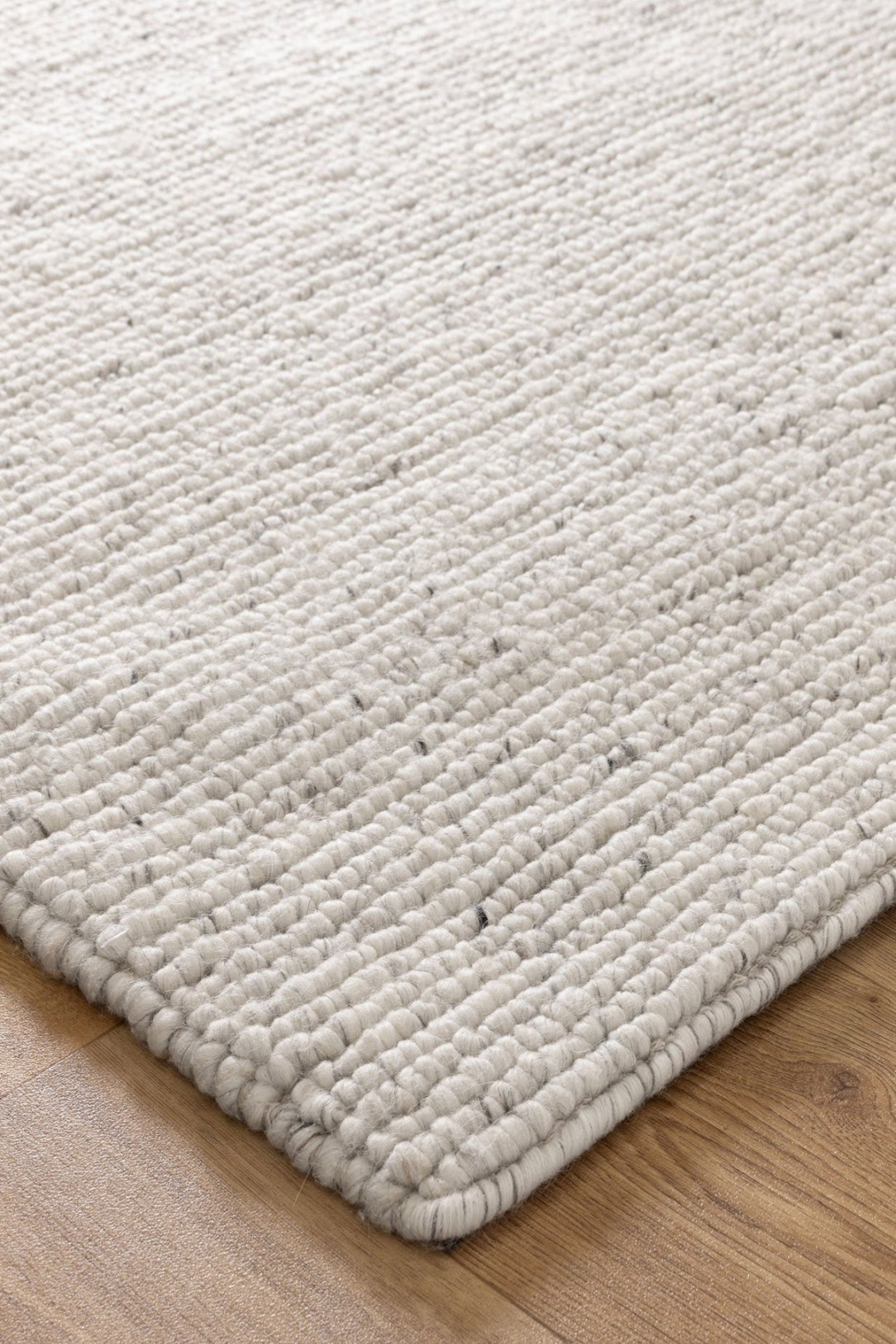 Sierra Luxe Wool Texture Ivory Rug