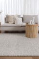 Sierra Luxe Wool Texture Ivory Rug