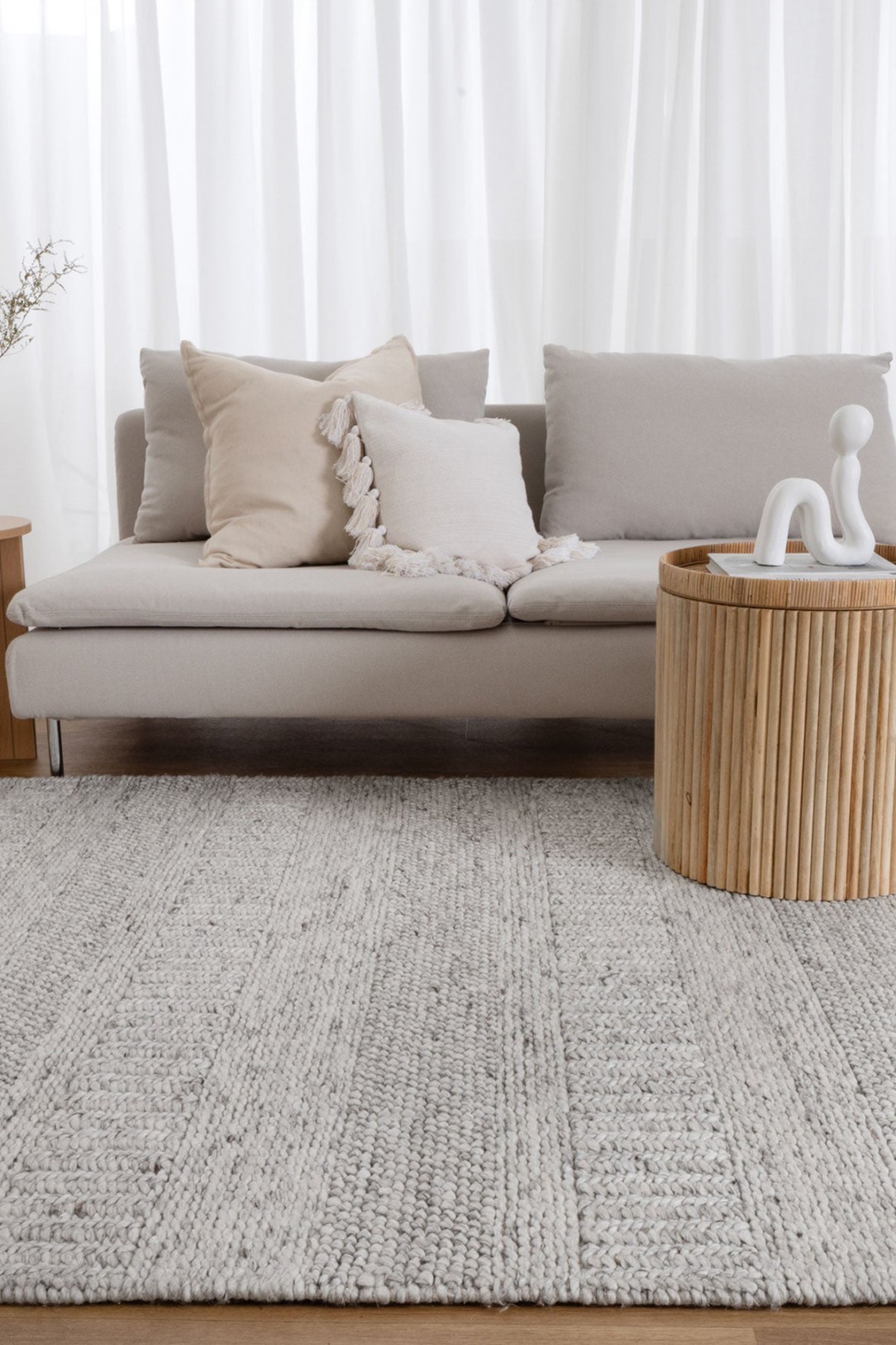 Sierra Classic Grey Wool Hand-Tufted Rug