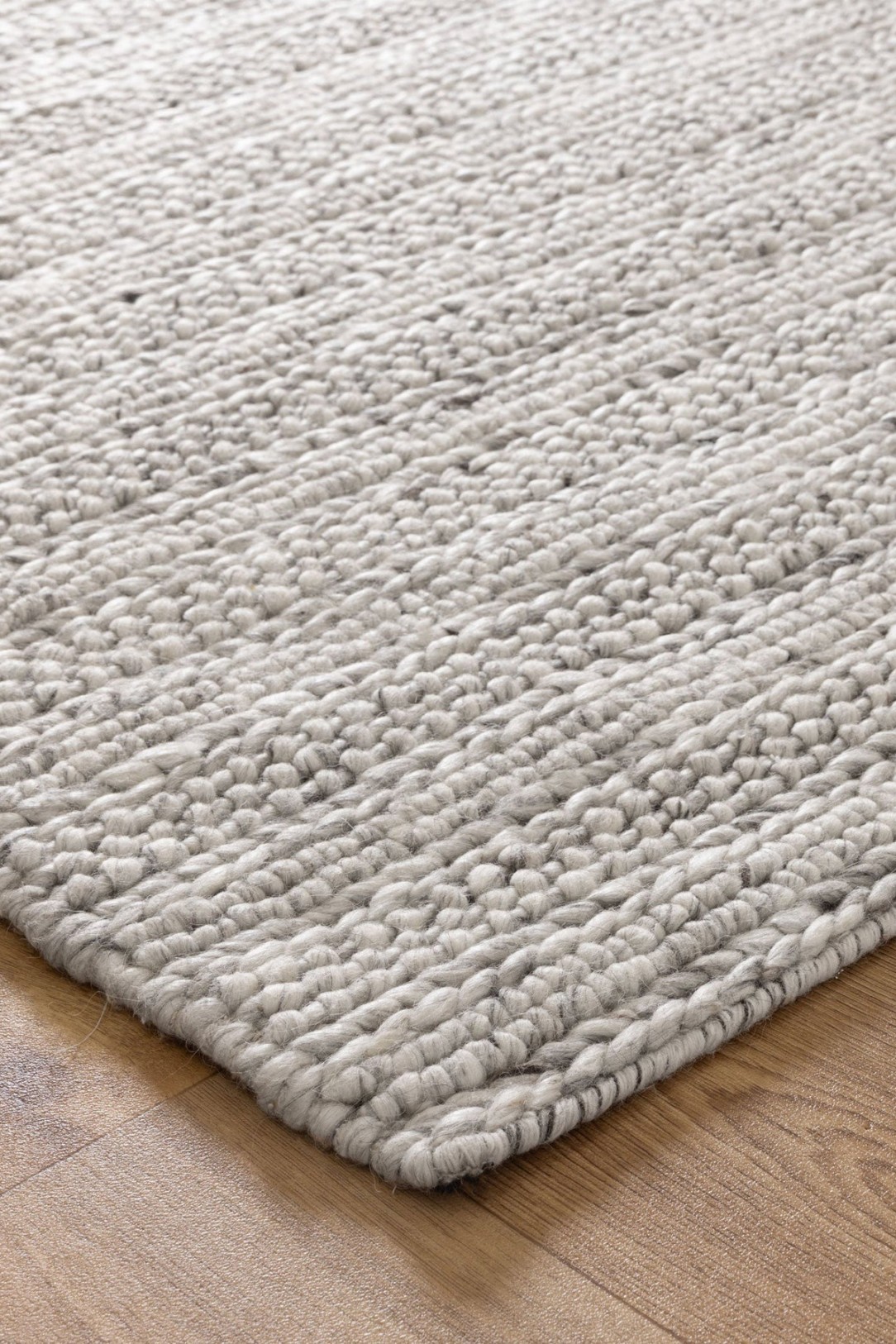 Sierra Grey Wool Texture Rug