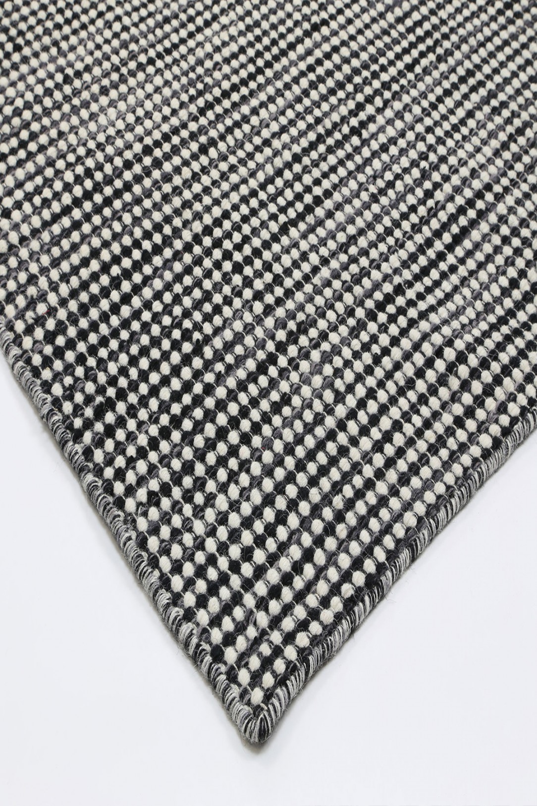 Scandi Charcoal Reversible Wool Rug