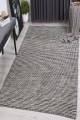 Scandi Charcoal Reversible Wool Rug