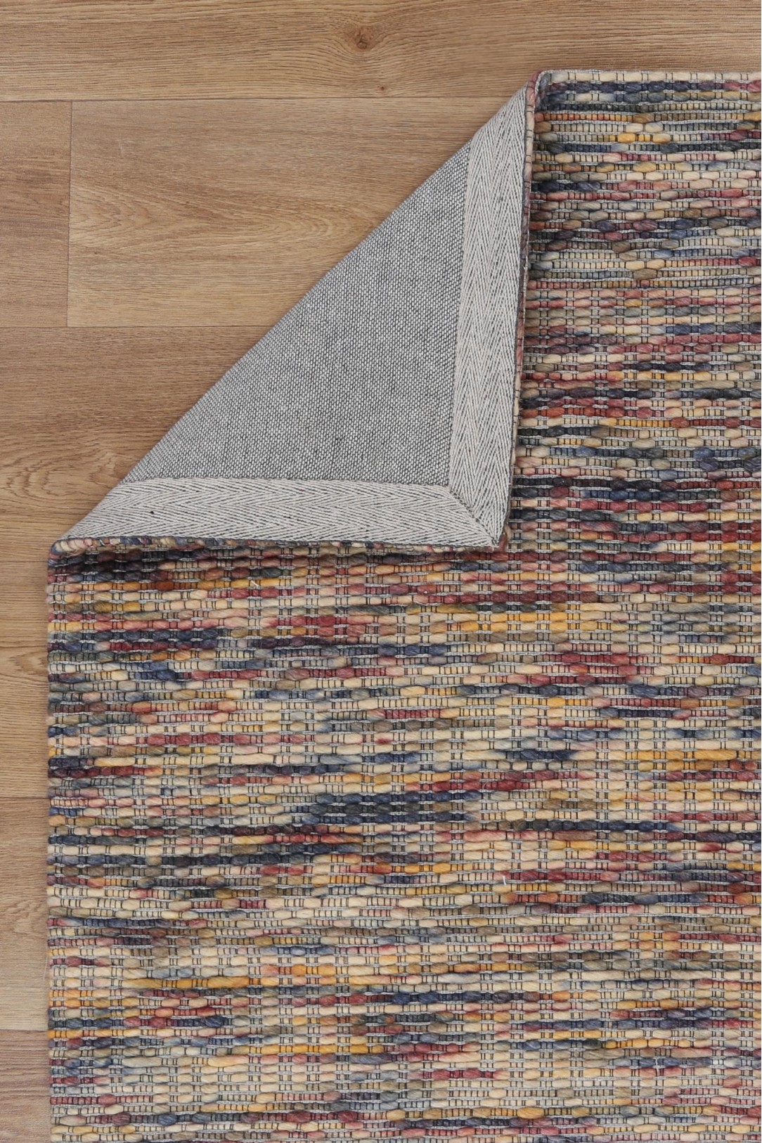 Torquay Chevron Multi Wool Rug