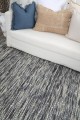 Torquay Chevron Stone Wool Rug