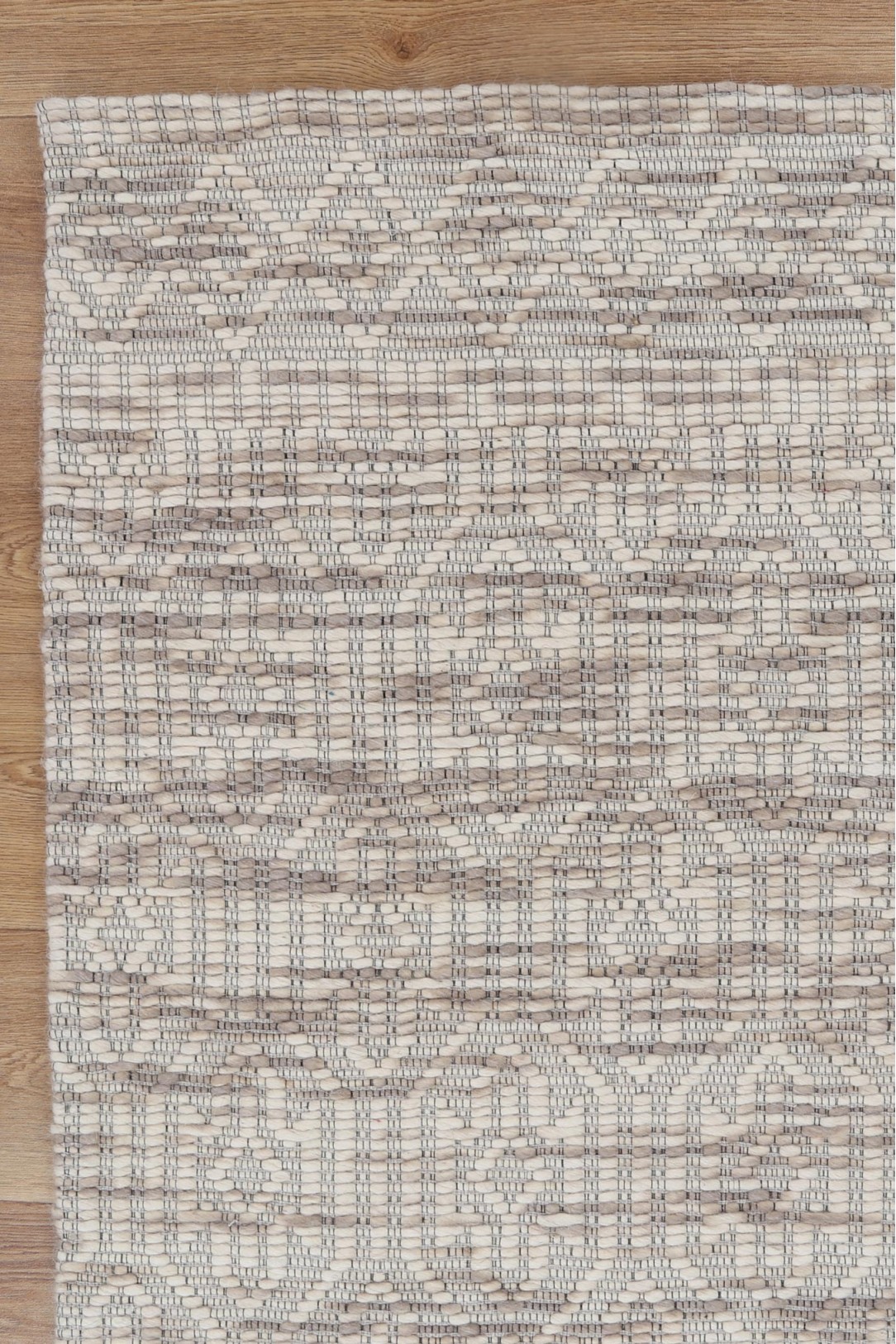 Torquay Diamond Beige Wool Rug