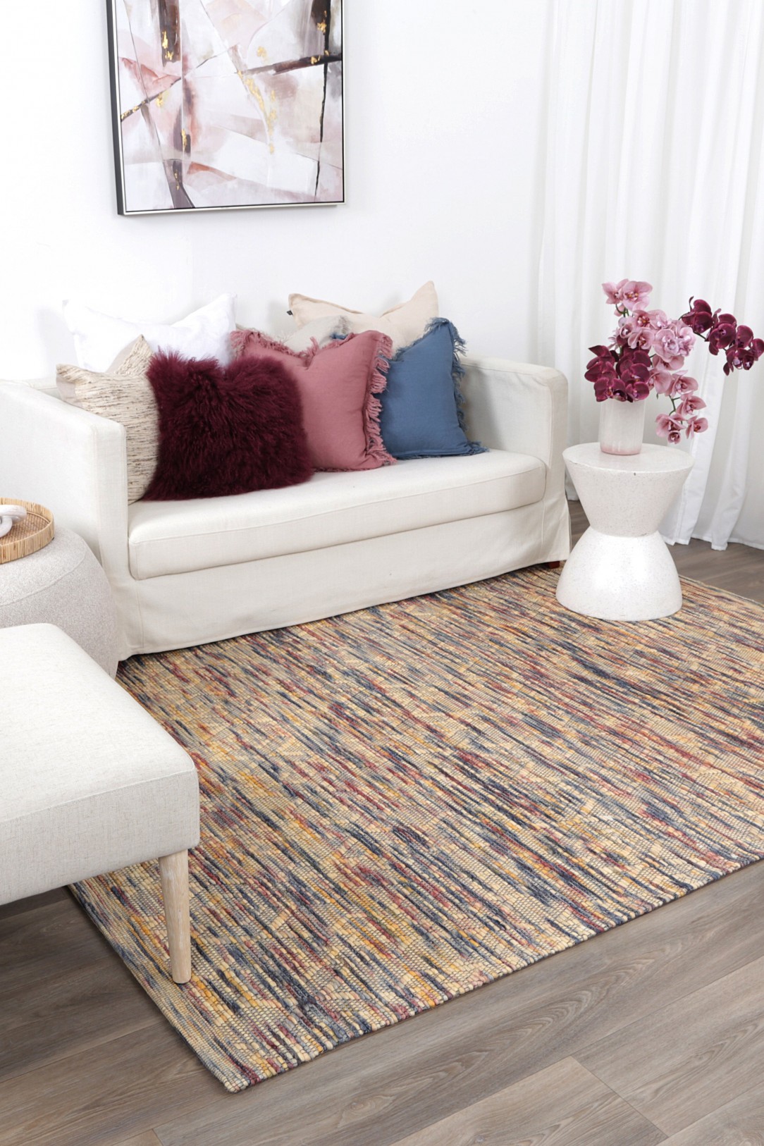 Torquay Diamond Multi Wool Rug