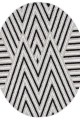 Courtyard Zigzag Brown Round