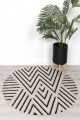 Courtyard Zigzag Brown Round