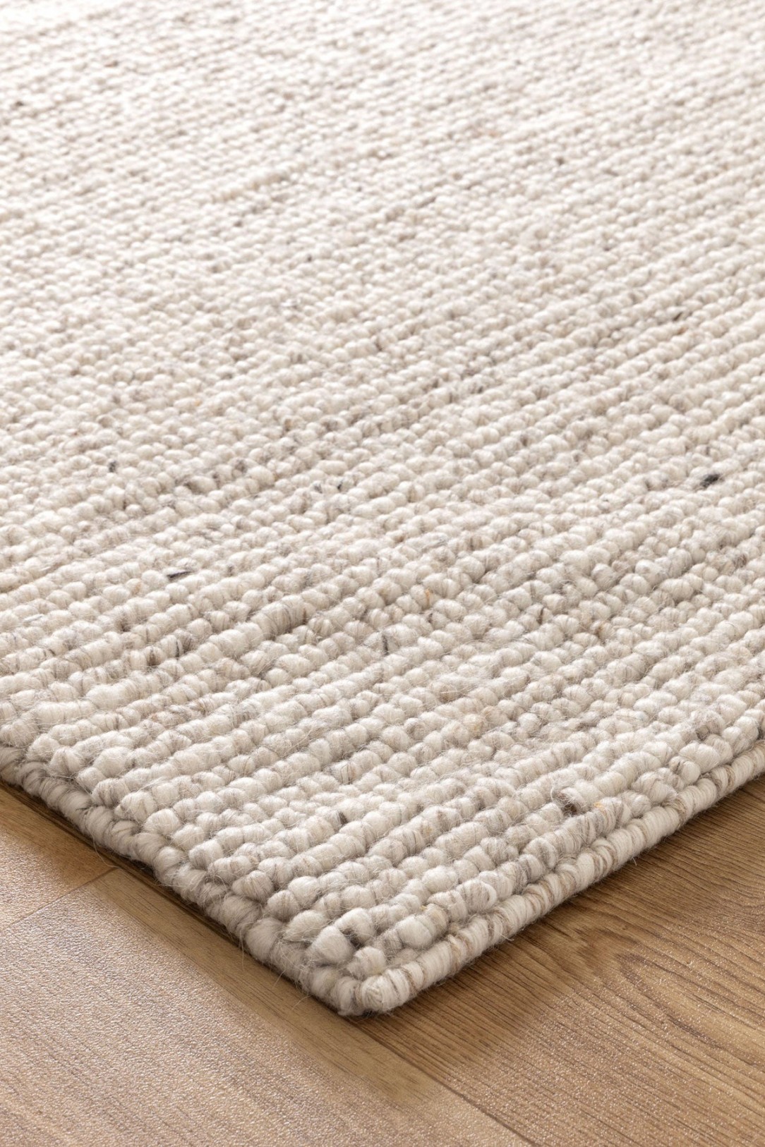 Sierra Luxe Wool Texture Beige Rug