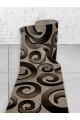 Noosa Brown Customizable Hallway Runner Stylish 80cm Wide Rug