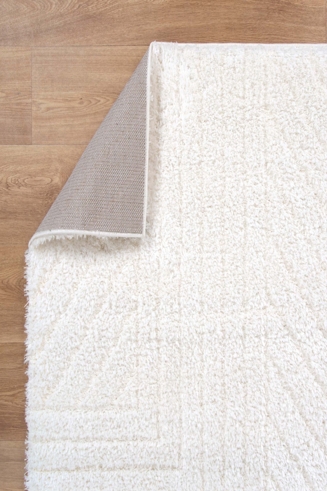 Belmont Geometric Cream Shaggy Rug