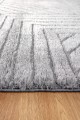 Belmont Geometric Silver Shaggy Rug