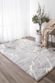 Belmont Marble Silver Shaggy Rug