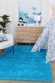 Puffy Shag Rug Teal