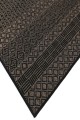 Sisalo Grey Flat Weave Black Rug