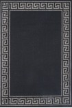 Sisalo Black Beige Bordered Patterned Rug