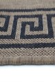 Sisalo Brown Beige Bordered Patterned Rug