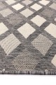 Sisalo Grey Beige Diamond Patterned Rug