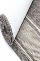 Sisalo Grey Cream Plain Bordered Patterned Rug