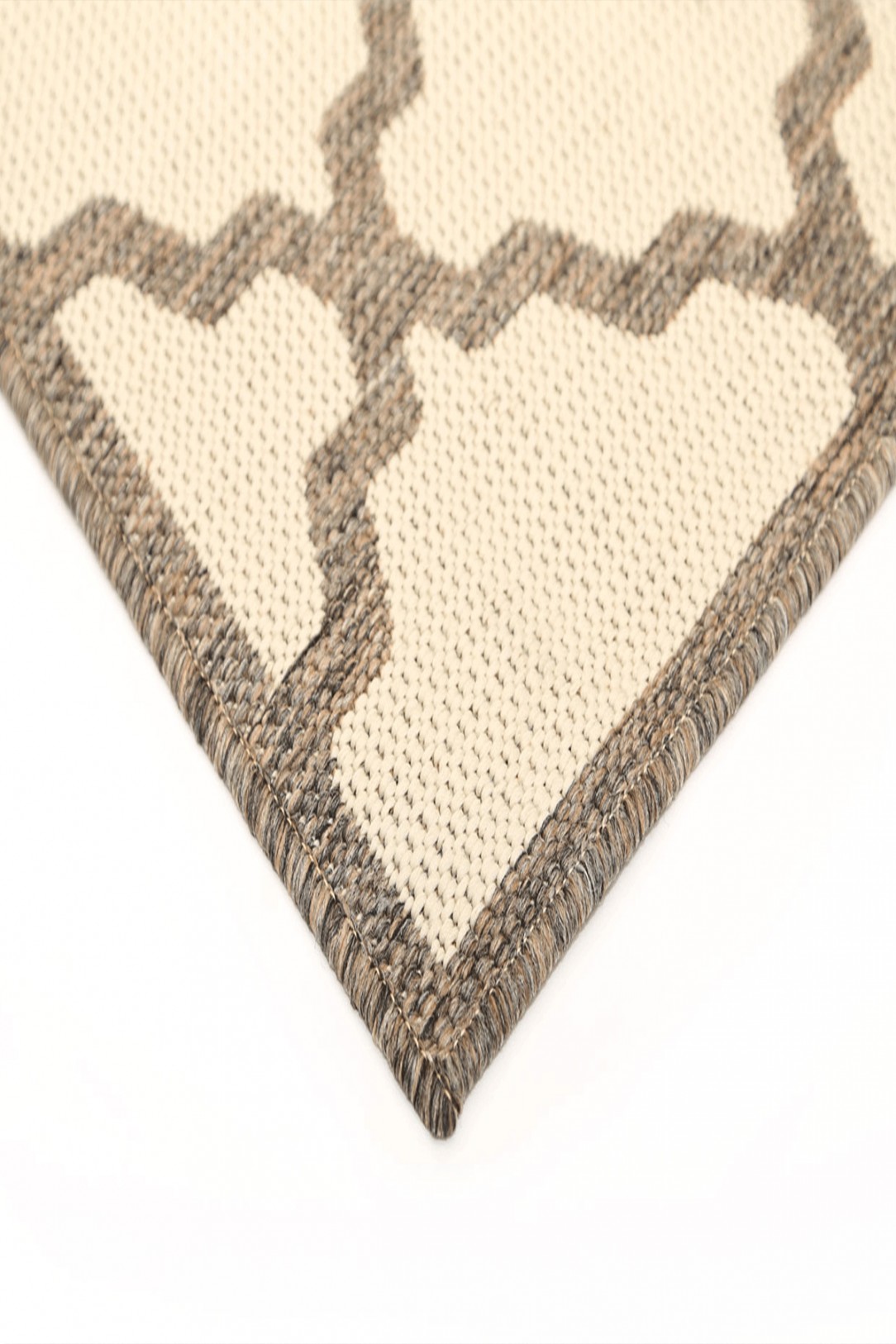 Sisalo Cream Grey Moroccan Patterned Rug