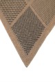 Sisalo Brown Square Shape Patterned Ikat Rug