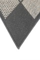 Sisalo Grey Square Shape Patterned Ikat Rug